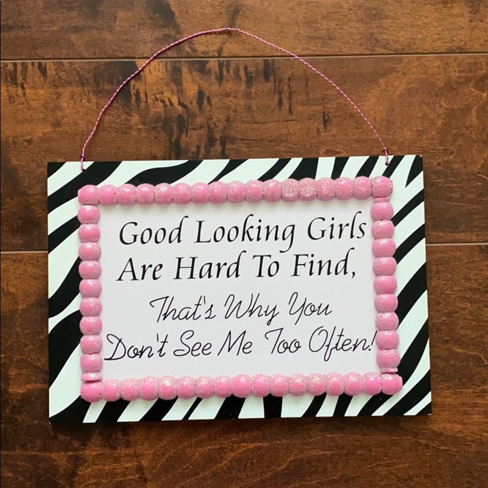 Zebra and Pink Wall Art